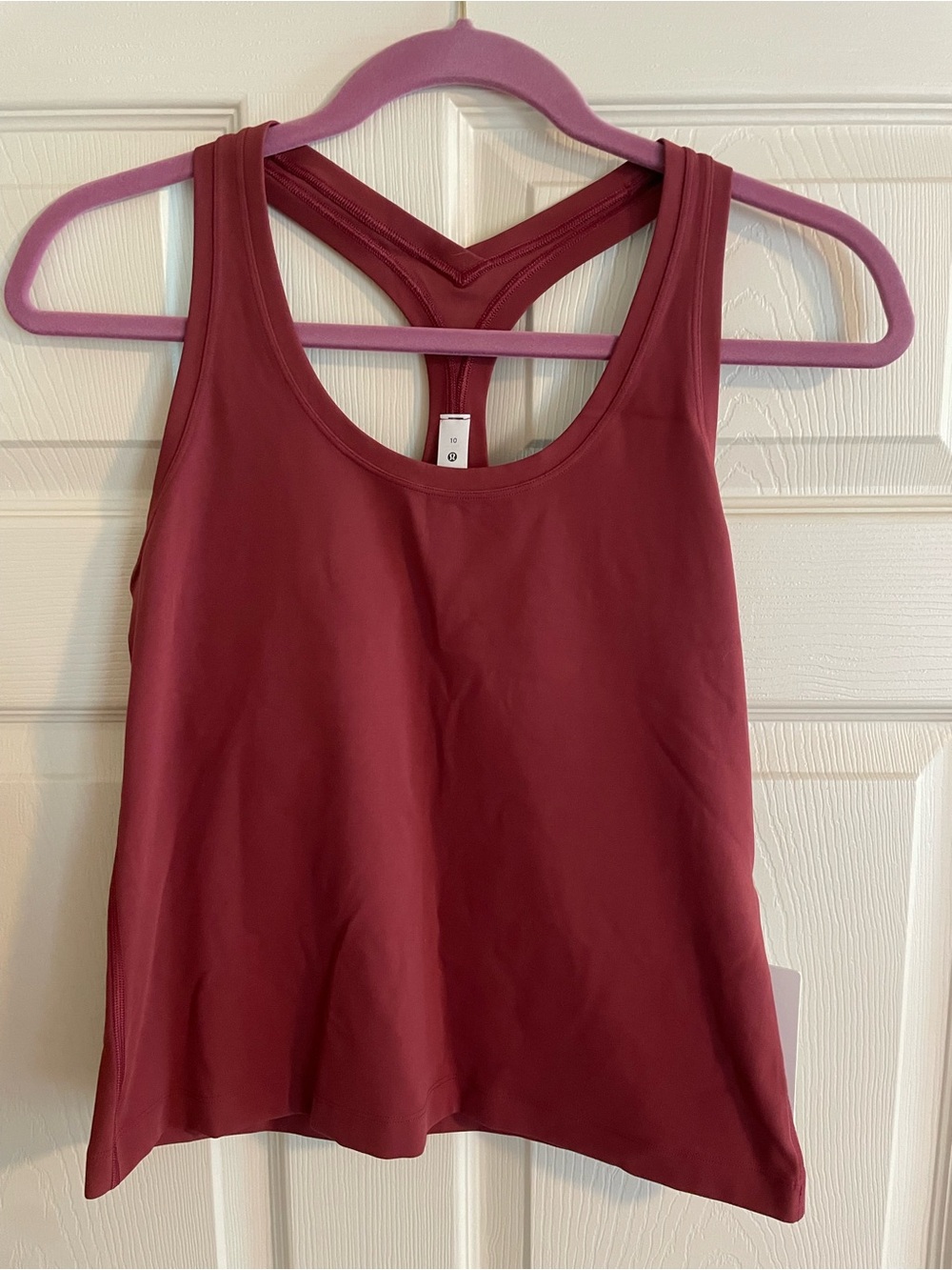 lululemon athletica Racerback Tank Top - Burgundy Rose